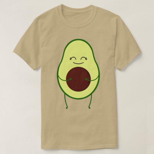 Avocado Cute Smile Shirt Classic TShirt (Design voorkant)