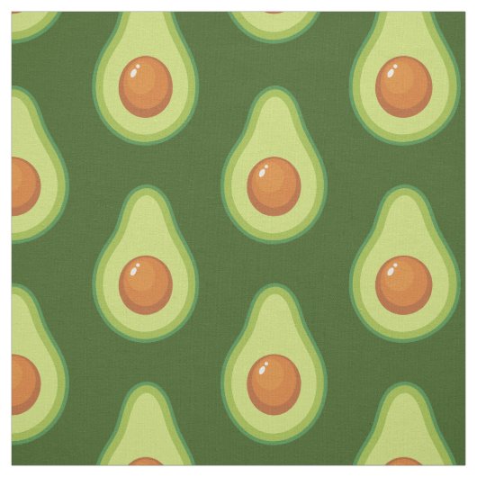 Avocado Cute Vegetables Food Stof (Swatch)