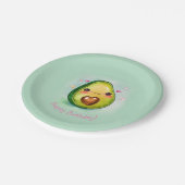 Avocado Cutie, Jouw tekst - Papier Bord (Gekanteld)