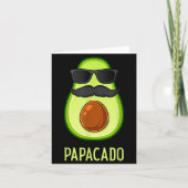 Avocado Dad Papacado Funny Daddy Father Avocado  Kaart (Voorkant)