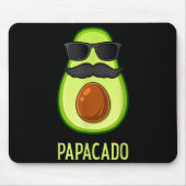 Avocado Dad Papacado Funny Daddy Father Avocado Muismat (Voorkant)