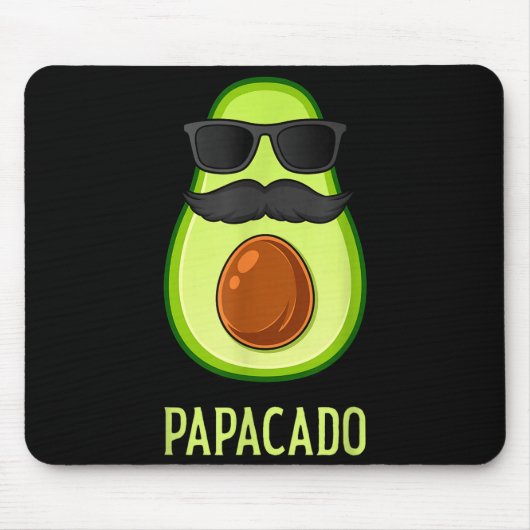 Avocado Dad Papacado Funny Daddy Father Avocado  Muismat (Voorkant)