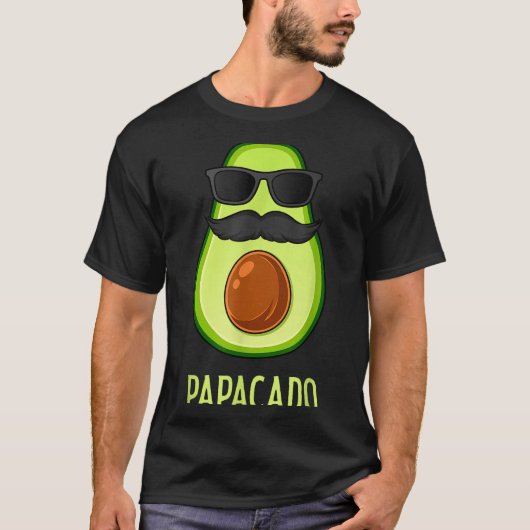 Avocado Dad Papacado Funny Daddy Father Avocado  T-shirt (Voorkant)