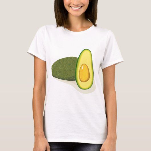 Avocado Dames Basic T-shirt (Voorkant)