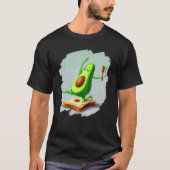 Avocado Dancing on Toast Cute Avocado Bread Foodie T-shirt (Voorkant)