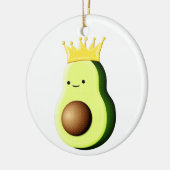 avocado de koning van alle fruit T-shirts Keramisch Ornament (Links)