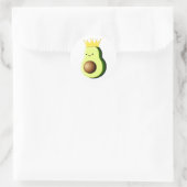 avocado de koning van alle fruit T-shirts Ronde Sticker (Tas)