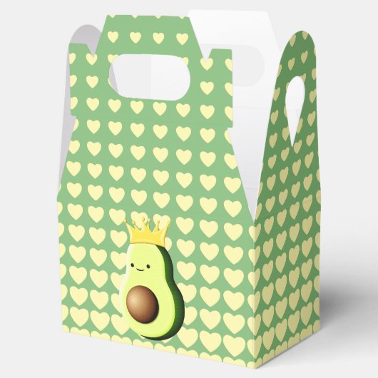 Avocado de koning van alle vruchten bedankdoosjes (Geopend)