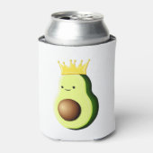 Avocado de koning van alle vruchten blikjeskoeler (Blikje Voorkant)