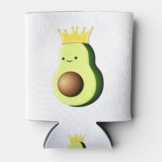 Avocado de koning van alle vruchten blikjeskoeler (Voorkant)