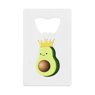 Avocado de koning van alle vruchten creditkaart flessenopener