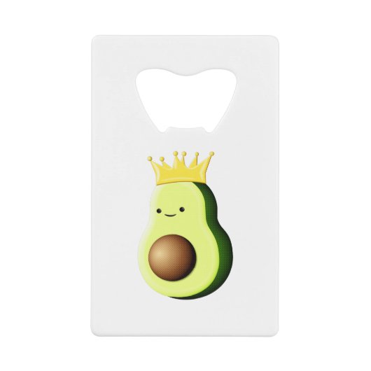 Avocado de koning van alle vruchten creditkaart flessenopener (Voorkant)