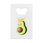 Avocado de koning van alle vruchten creditkaart flessenopener (Achterkant)