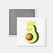 Avocado de koning van alle vruchten magneet (Voorkant / Achterkant)