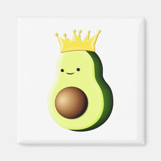 Avocado de koning van alle vruchten magneet (Voorkant)