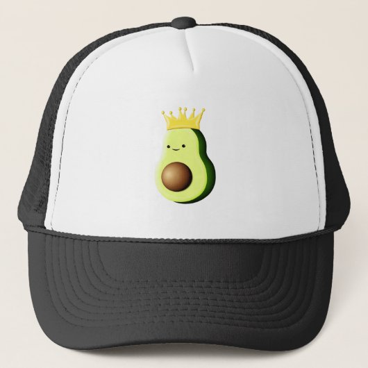 Avocado de koning van alle vruchten trucker pet (Voorkant)