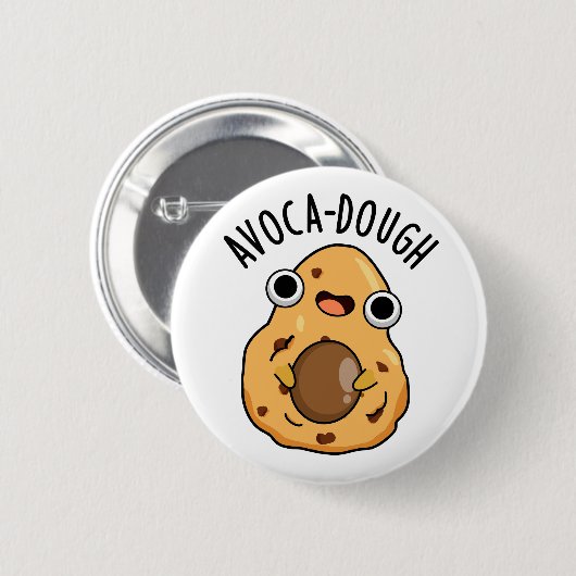 Avocado-deeg Funny Avocado Pun Ronde Button 5,7 Cm (Voorkant /achterkant)