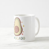 Avocado Delight � schattige dierenkunst Koffiemok (Voorkant rechts)