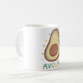 Avocado Delight � schattige dierenkunst Koffiemok (Voorkant links)