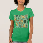 Avocado Delight voor Joyful Vibes Green T-shirt (Voorkant)