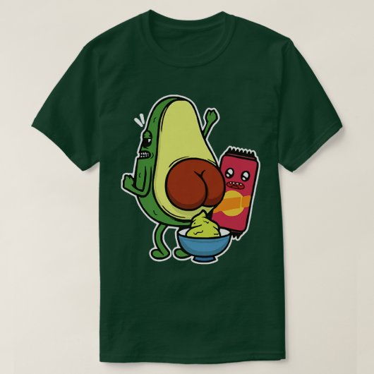Avocado die Guacamole voorstelt de oorspronkelijke T-shirt (Design voorkant)