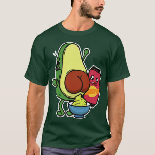 Avocado die Guacamole voorstelt de oorspronkelijke T-shirt