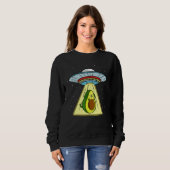Avocado Dog Ufo Abduction Trui (Voorkant volledig)