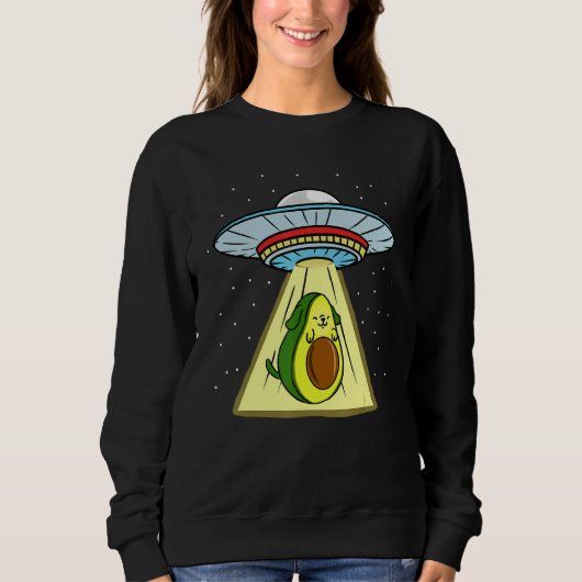 Avocado Dog Ufo Abduction Trui (Voorkant)