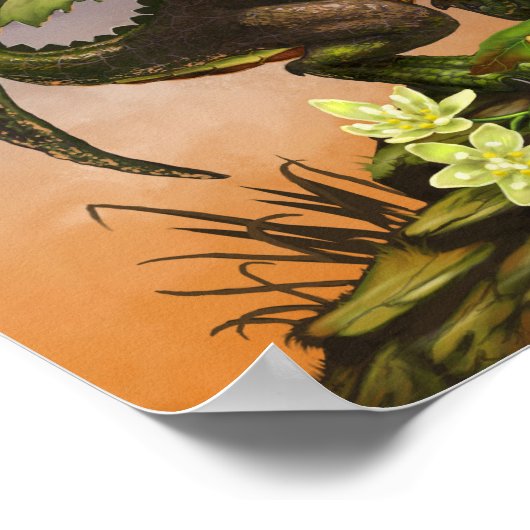 Avocado Dragon 11x14 (4x6 en hoger) Poster (Hoek)