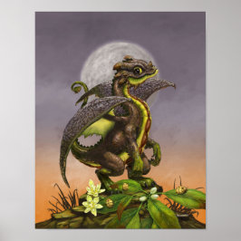 Avocado Dragon 11x14 (4x6 en hoger) Poster