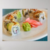 Avocado Eel Sushi Roll Poster (Voorkant)