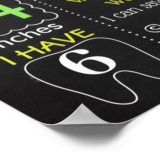 Avocado Eerste verjaardagsfeestje Poster (Hoek)