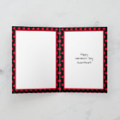 Avocado Eetgrap, Cute Zalig Valentijnsdag Kaart (Binnen)