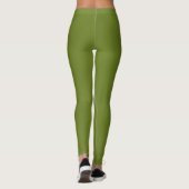 Avocado effen effen kleur leggings (Achterkant)