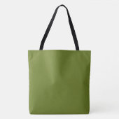 Avocado effen effen kleur tote bag (Voorkant)