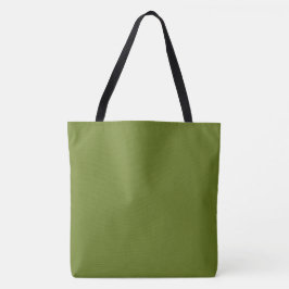 Avocado effen effen kleur tote bag