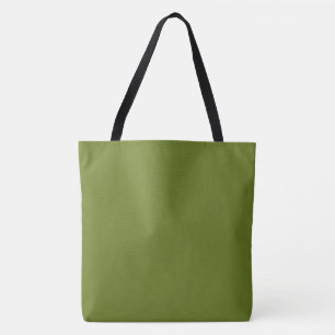 Avocado effen effen kleur tote bag