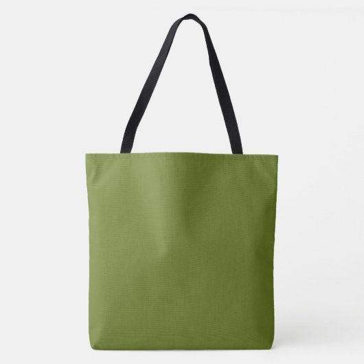 Avocado effen effen kleur tote bag (Voorkant)