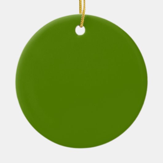 Avocado (effen kleur) keramisch ornament (Voorkant)