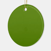 Avocado (effen kleur) keramisch ornament (Links)