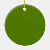 Avocado (effen kleur) keramisch ornament (Achterkant)