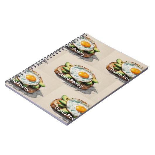Avocado & Egg Toast Gusto Poetry Notitieboek (Linkerzijde)