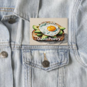 Avocado & Egg Toast Gusto Poëzie Button (Insitu)