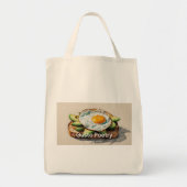 Avocado & Egg Toast Gusto Poëzie Tote Bag (Voorkant)