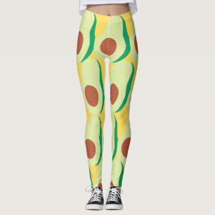 Avocado en gele Leggings
