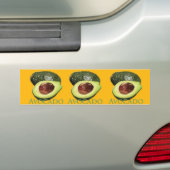 Avocado en Half Bumpersticker (Op auto)