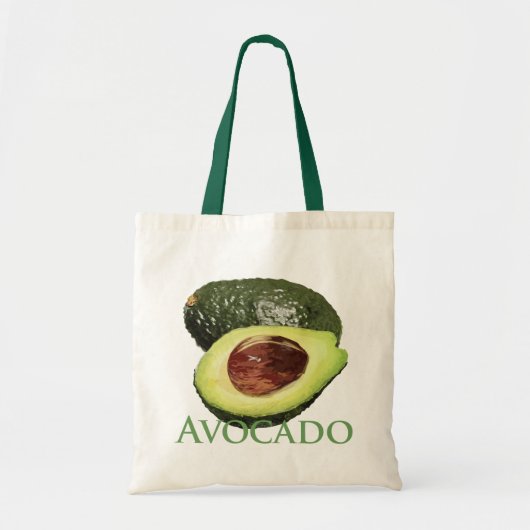 Avocado en Half Tote Bag (Voorkant)