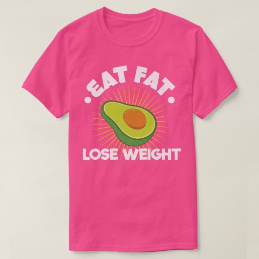 Avocado En Keto Dieet T-shirt (Design voorkant)