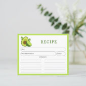 Avocado en Lemon, Citrus Kitchen Recipe Card (Staand voorkant)
