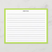 Avocado en Lemon, Citrus Kitchen Recipe Card (Achterkant)